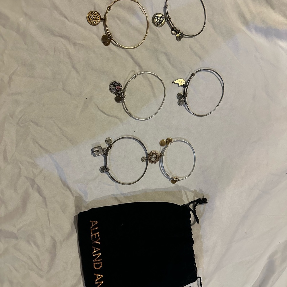 Alex and Ani Charm Bracelets Set